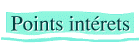 Points d'intrets